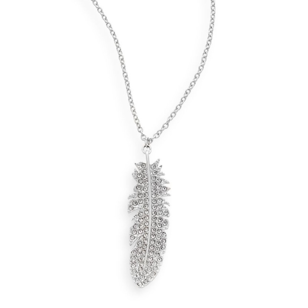 Swarovski Feather Necklace